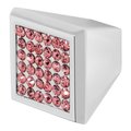 Wisdom Stone Marilyn Cabinet Knob, 1in, Polished Chrome with Pink Crystals 4202CH-P